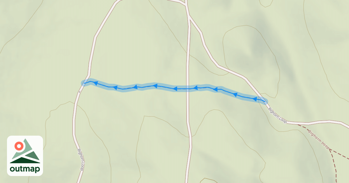 Map of Bighorn Loop