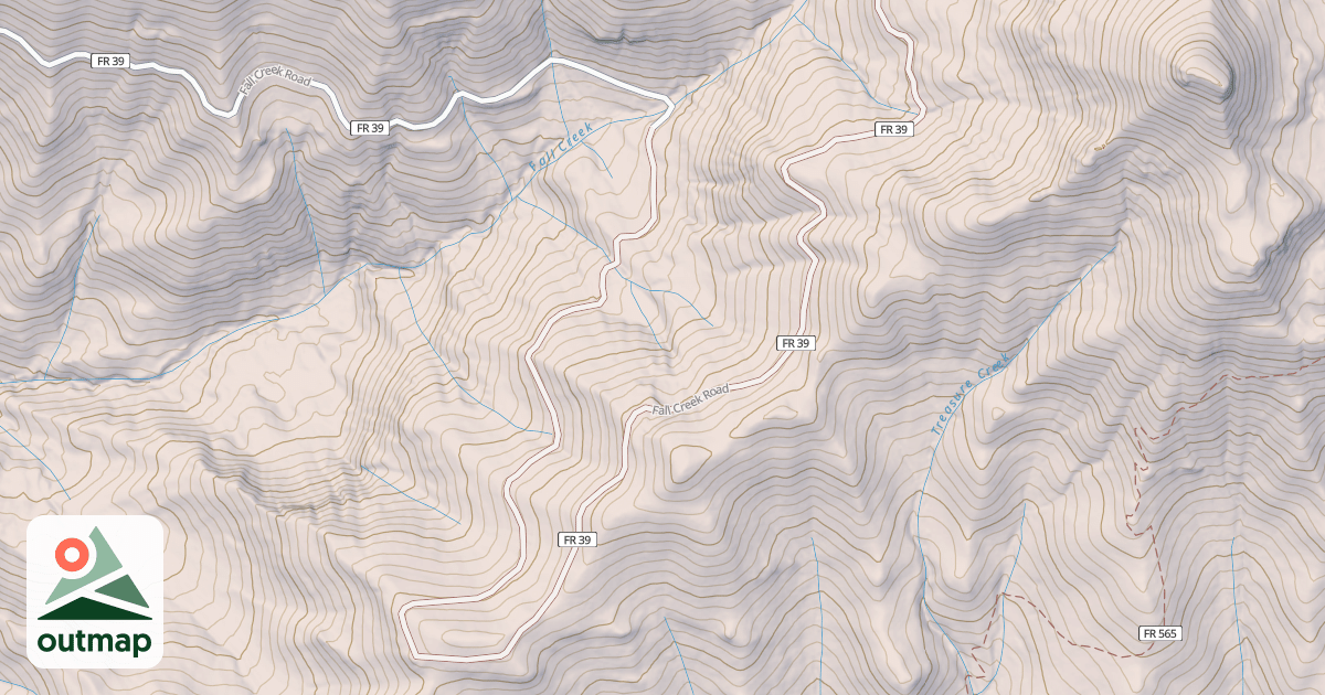 Map of FALL CRK