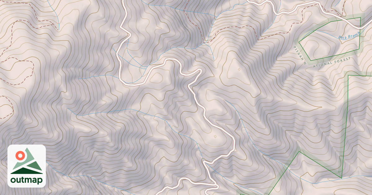 Map of BLUFF MT