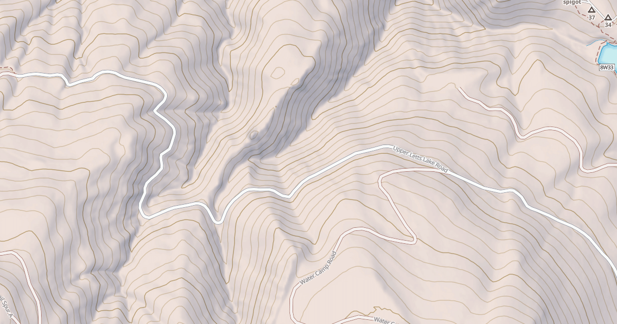Map preview of UPPER LETTS LAKE