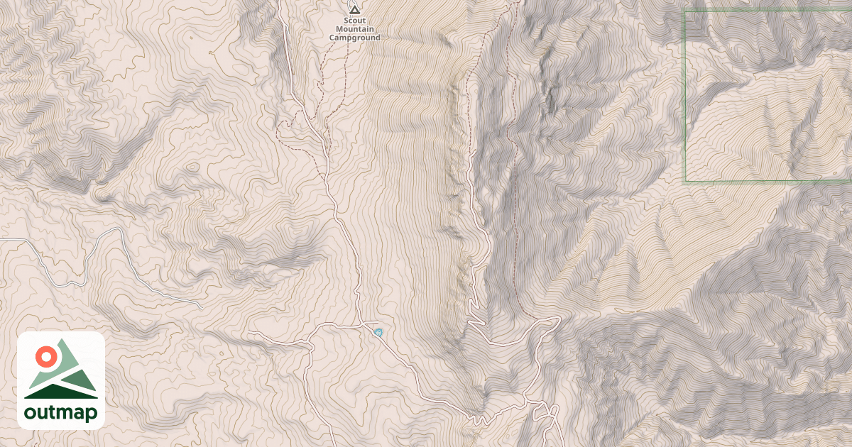 Map of East Fork Mink Creek