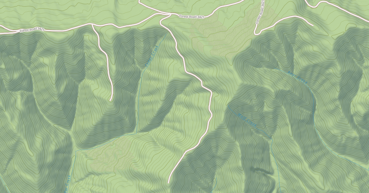Map preview of USFS National Forest System Roads {D0A4FD3F-3EE5-4515-98F7-FD42C0283C67}
