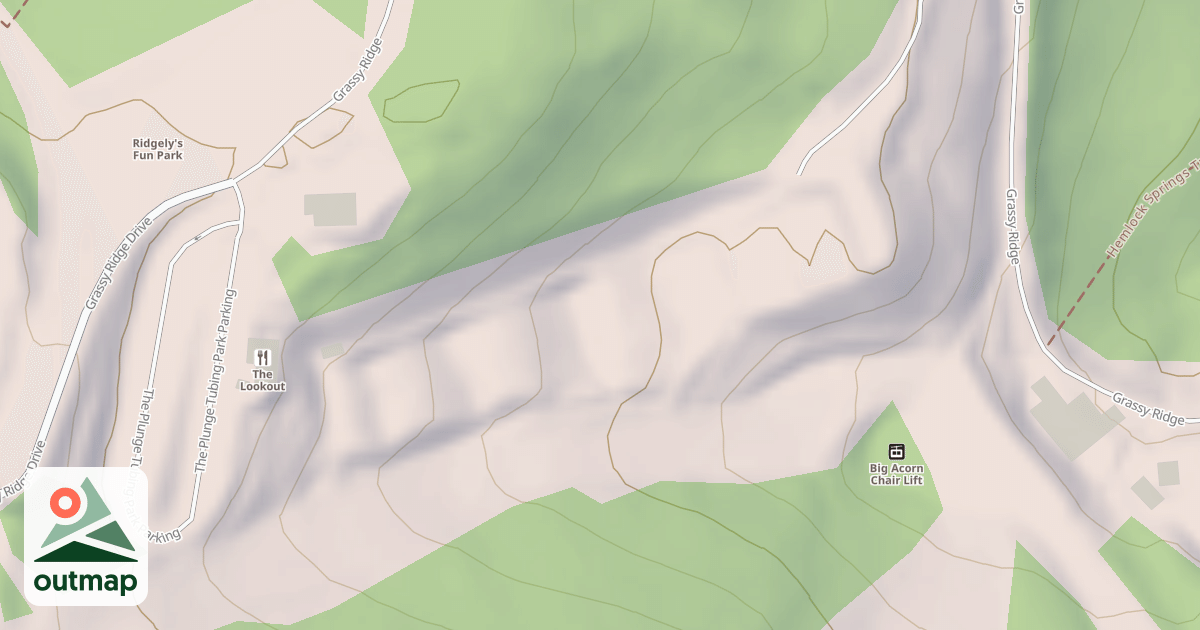 Map of The Plunge Tubing Park