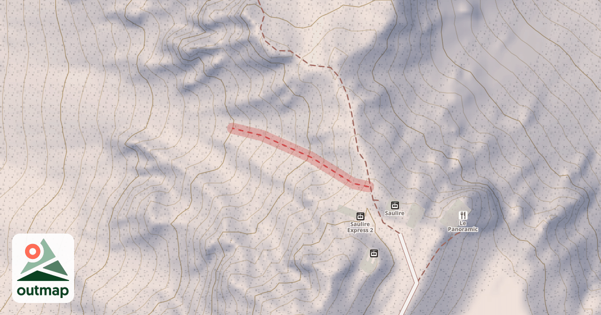 Map of Couloir Tournier