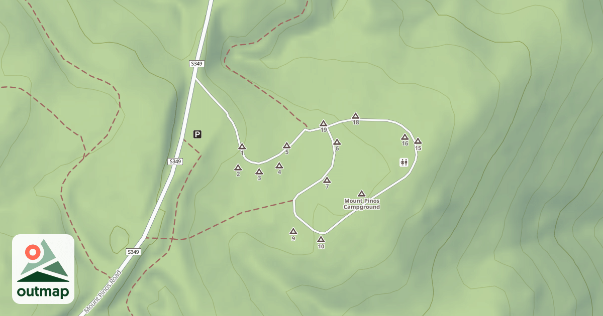 Map of MT. PINOS CG.