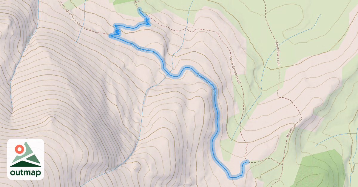 Map of Groovey Uvi Trail