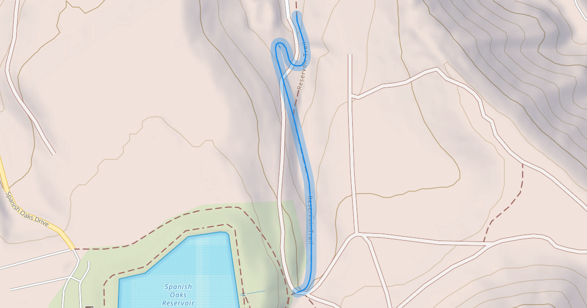 Map preview of Reservoir Trail