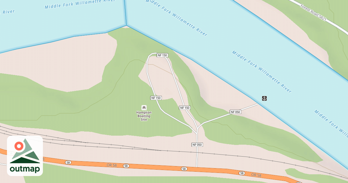 Map of HAMPTON   LOOP