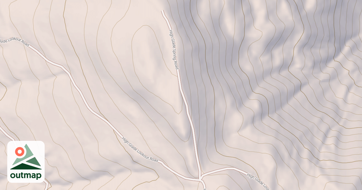 Map of HIGH GLADE SPRING