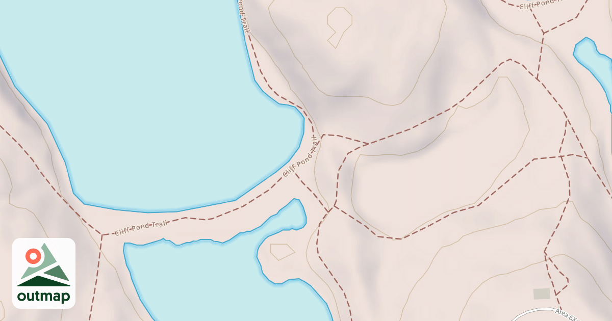 Map of Cliff Pond Loop Trail