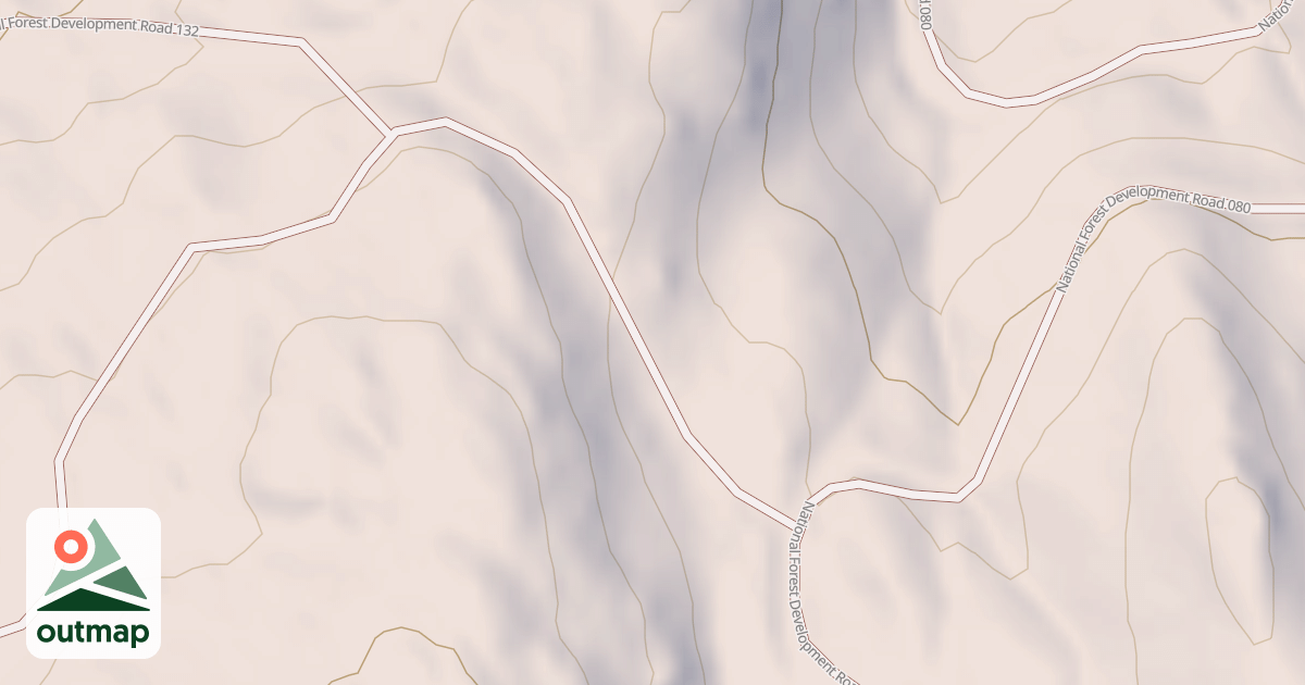 Map of USFS Motor Vehicle Use Map Roads {9FD7EF90-9B1E-460D-BE03-B78A623F0659}