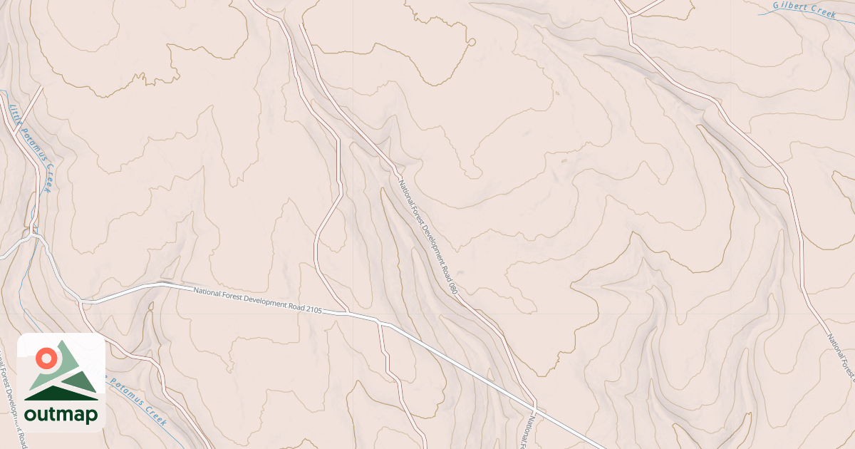 Map of USFS Motor Vehicle Use Map Roads {D2BA65DC-C20A-4EF4-822A-5F9B83D6616D}