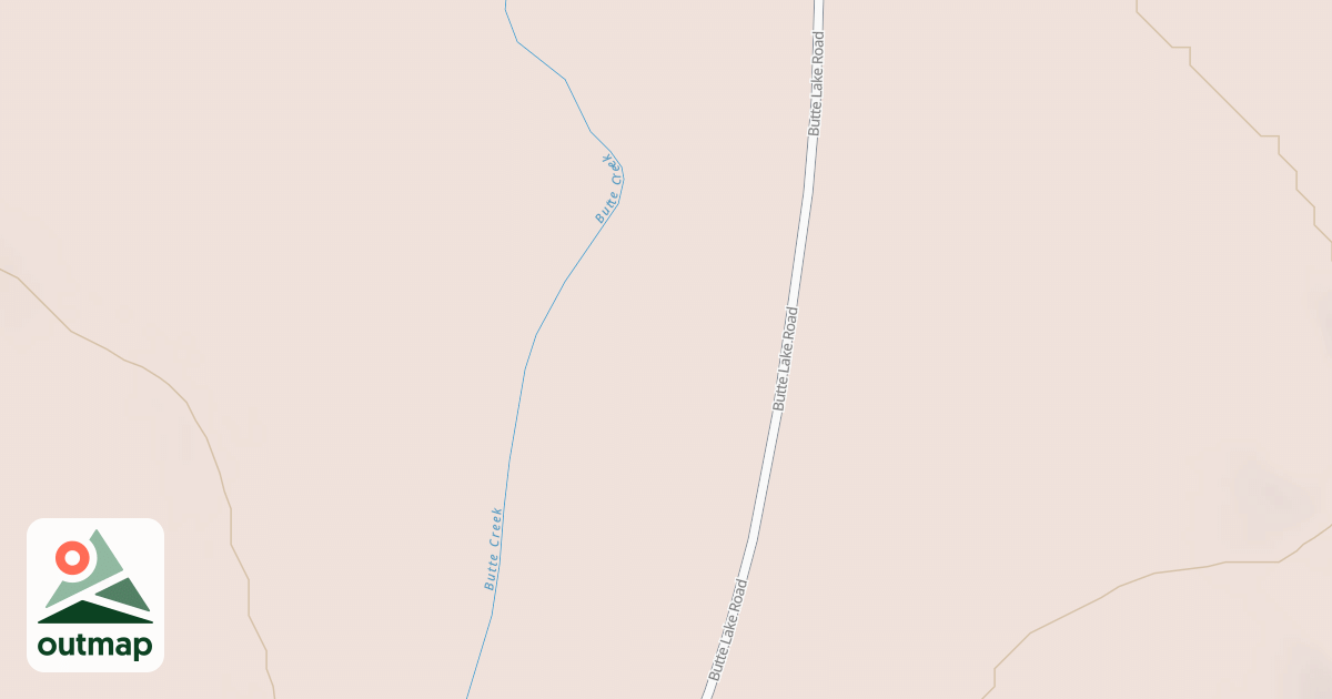 Map of BUTTE WATER SOURCE