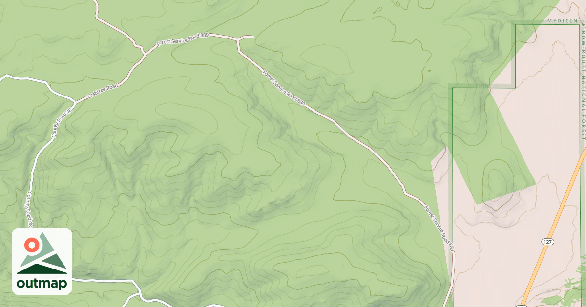 Map of Bear Draw Ohv Loop