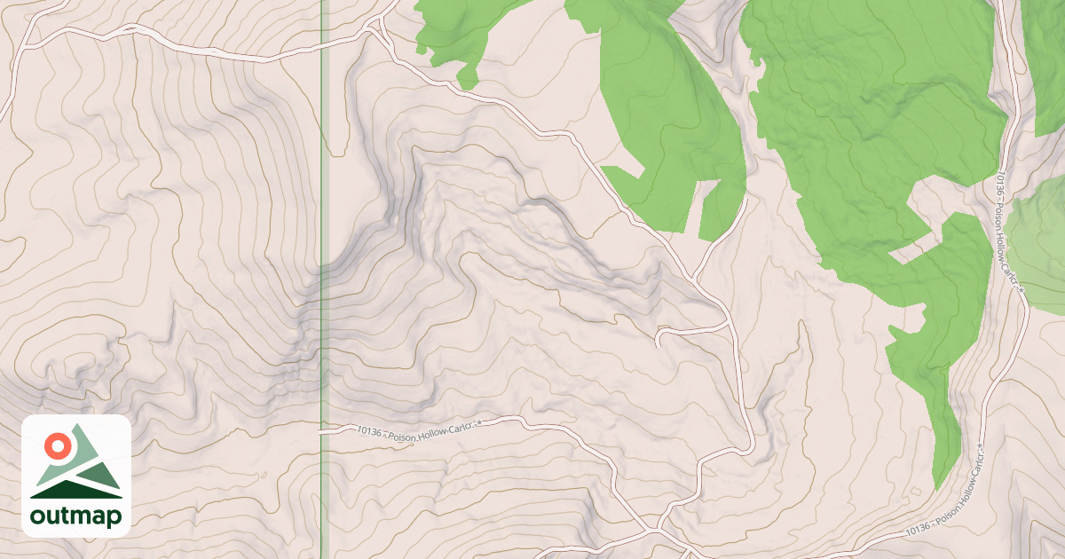 Map of POISON HOLLOW SPUR A