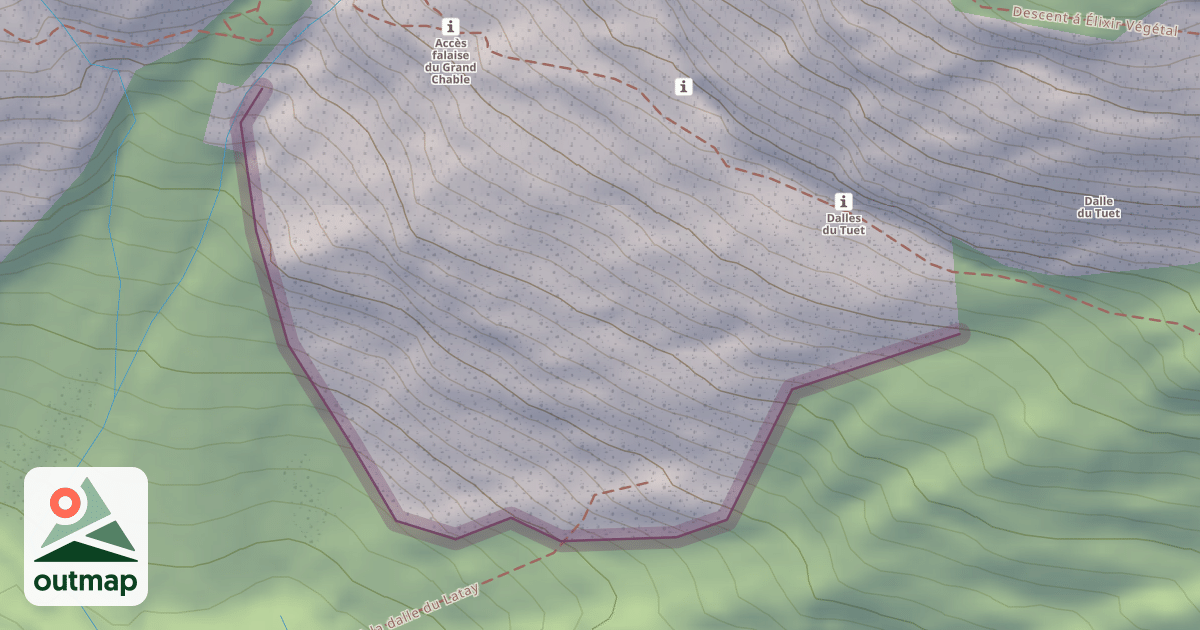 Map of Dalle du Latay