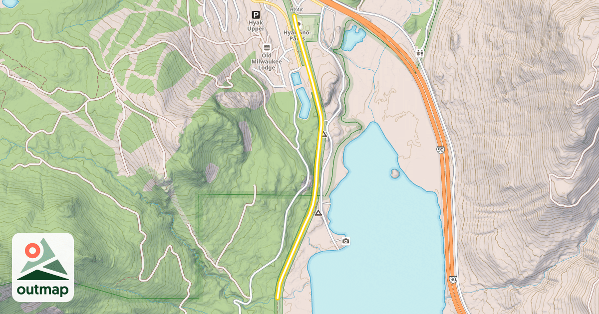 Map of Palouse to Cascades State Park Trail
