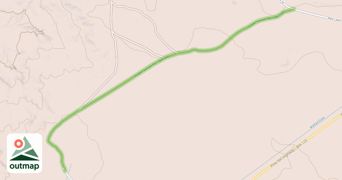 Map of Indian Service Rd. - BIA 5005