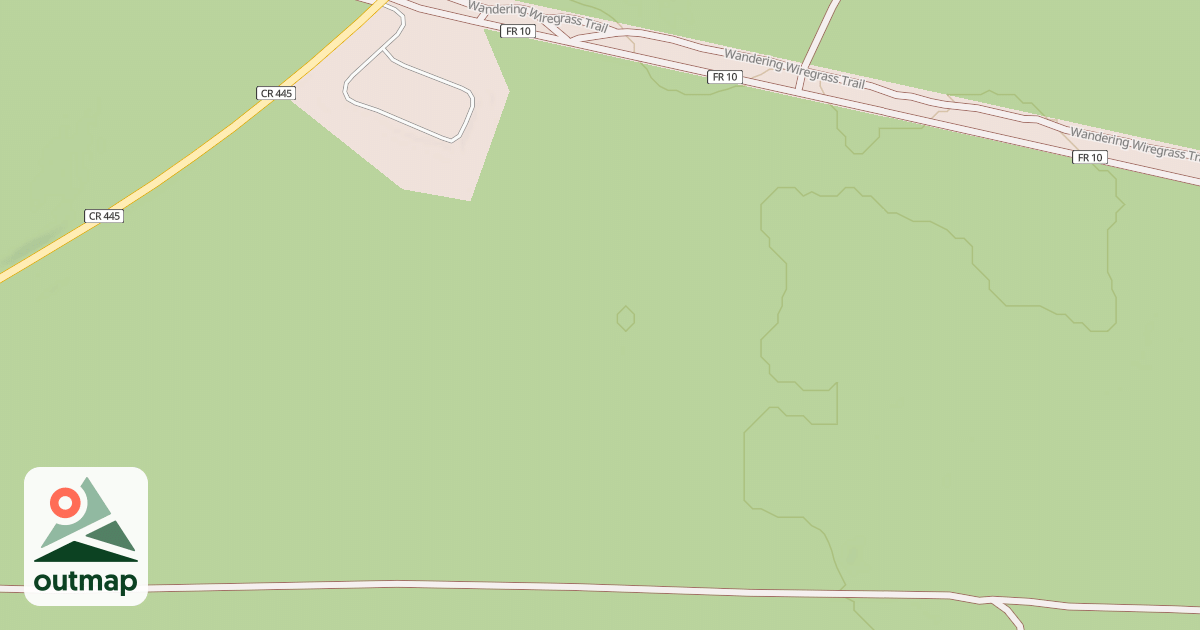 Map of WANDERING WIREGRASS