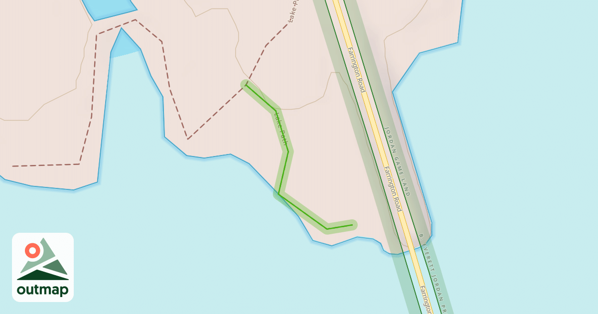 Map of Lake Path