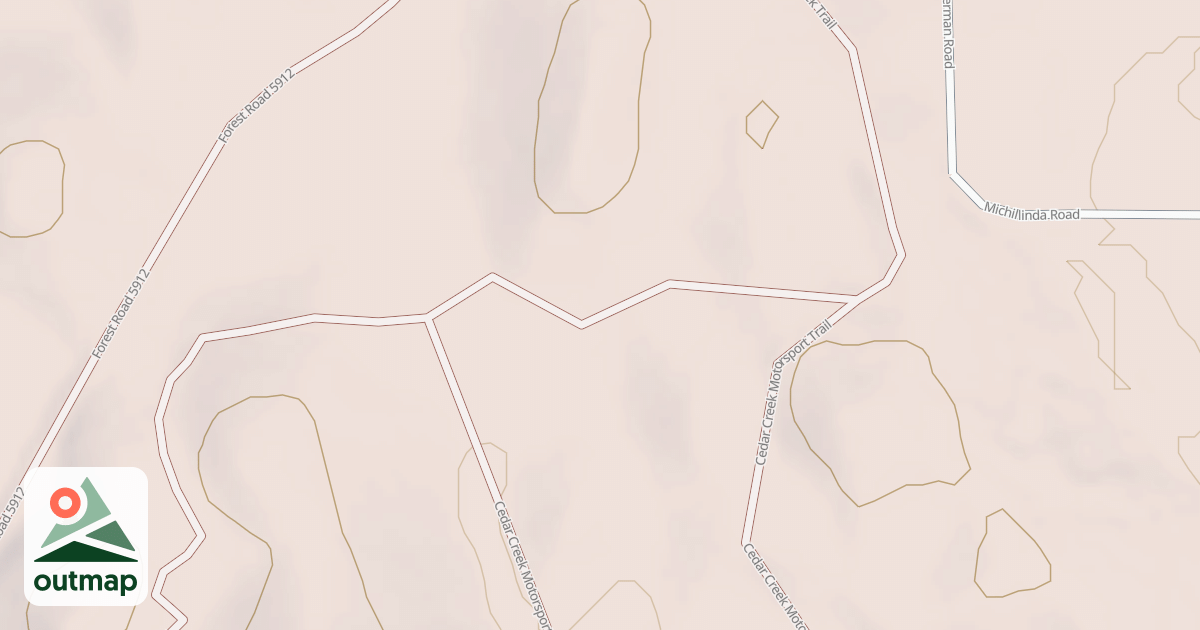 Map of CEDAR CREEK MOTORSPORT TRAIL
