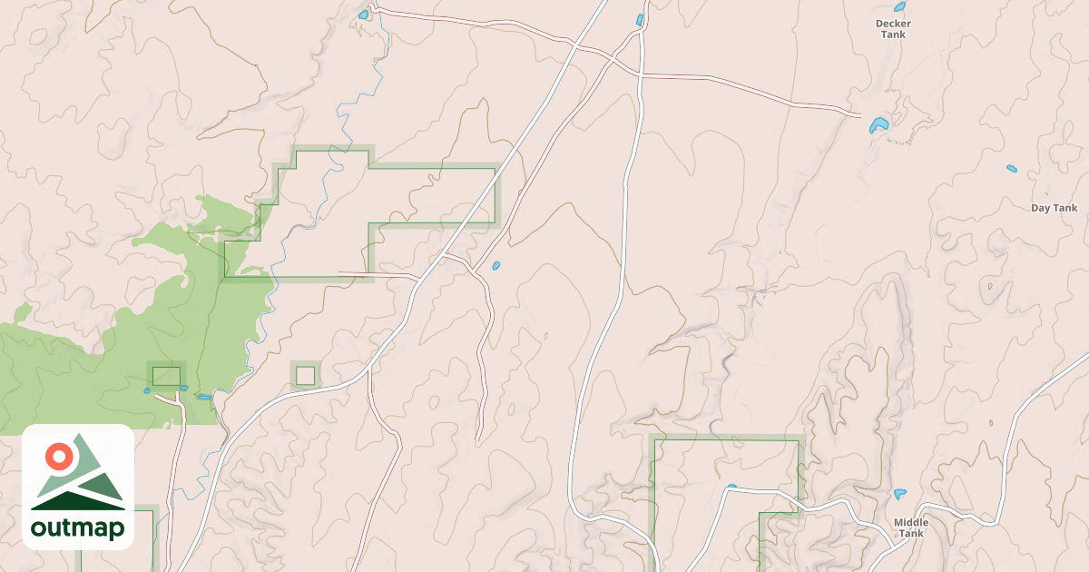 Map of HORSE SHOE TANK