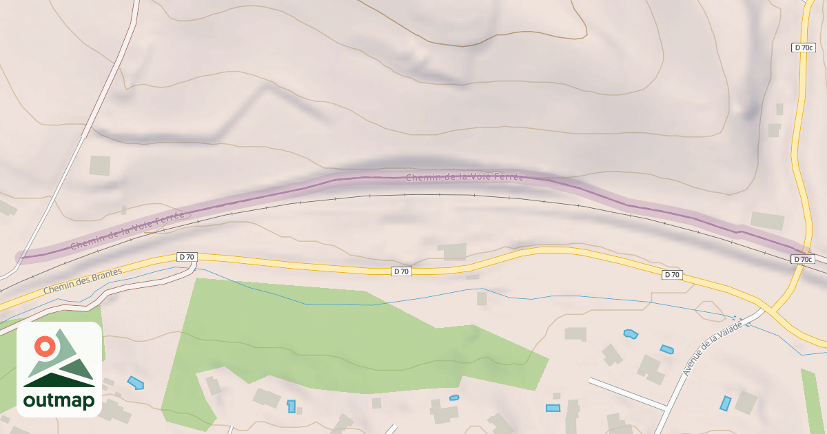 Map of Chemin de la Voie Ferrée