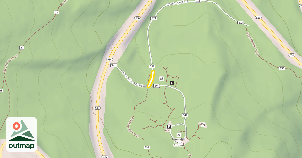 Map of Challenge Trail