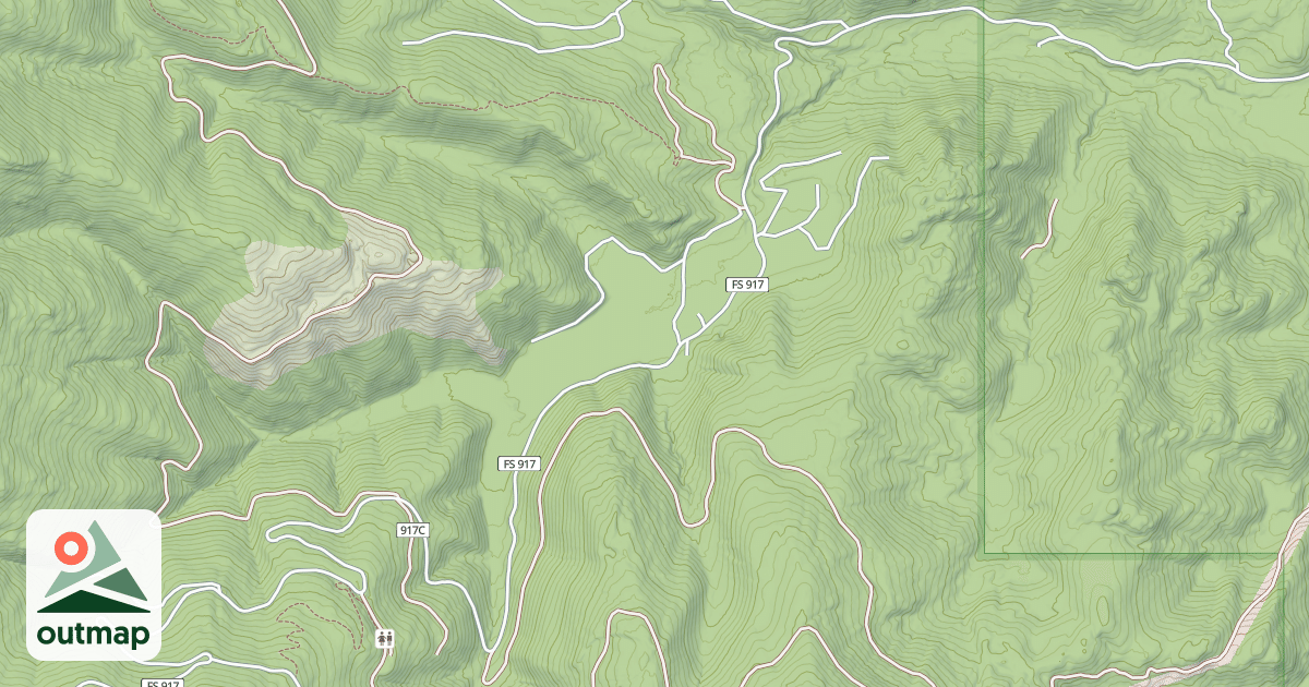 Map of BLACKTAIL ROAD
