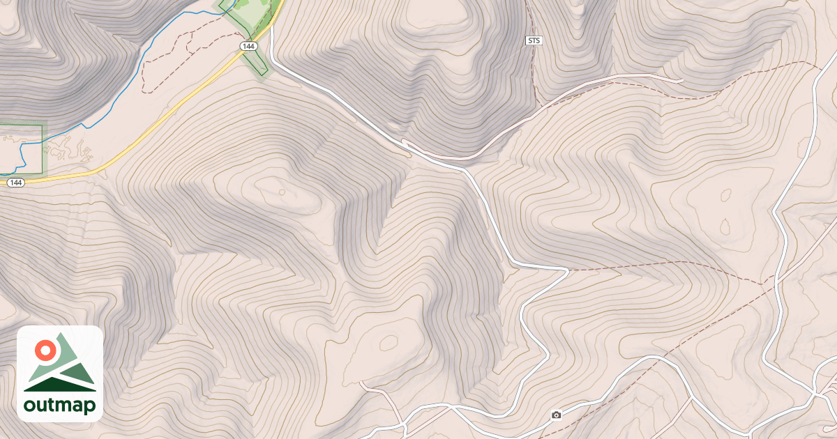 Map of Susquehannock State Forest Snowmobile Trails