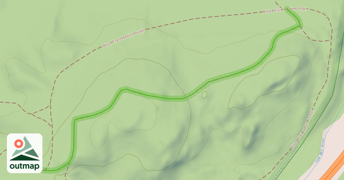 Map of Meadow Trail (green)
