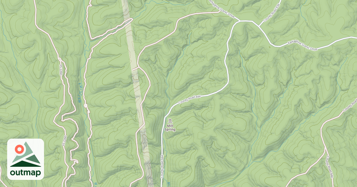 Map of WOLF CREEK
