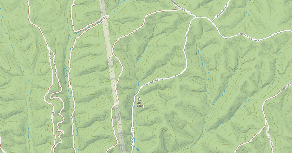 Map preview of WOLF CREEK