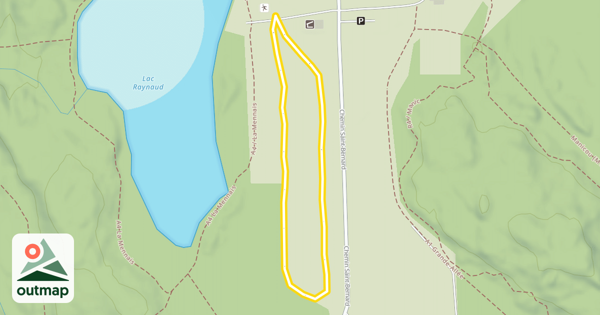 Map of A4 La Mennais