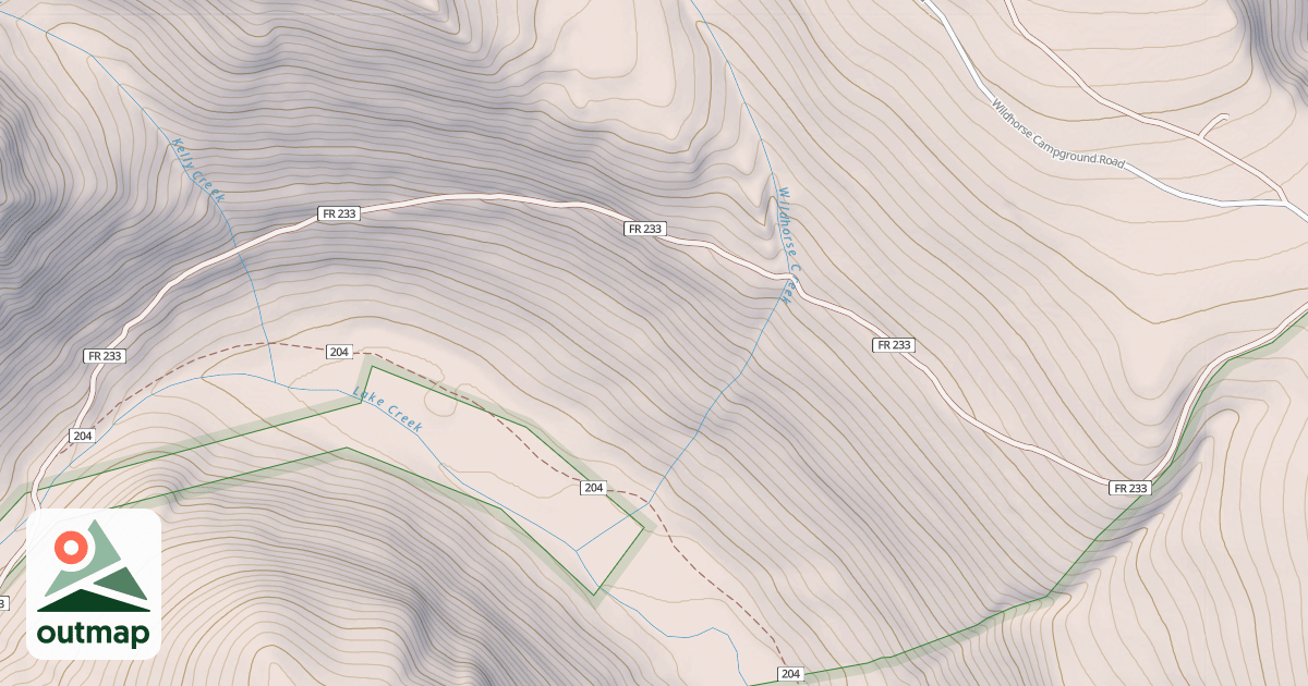 Map of CROOKED RIVER