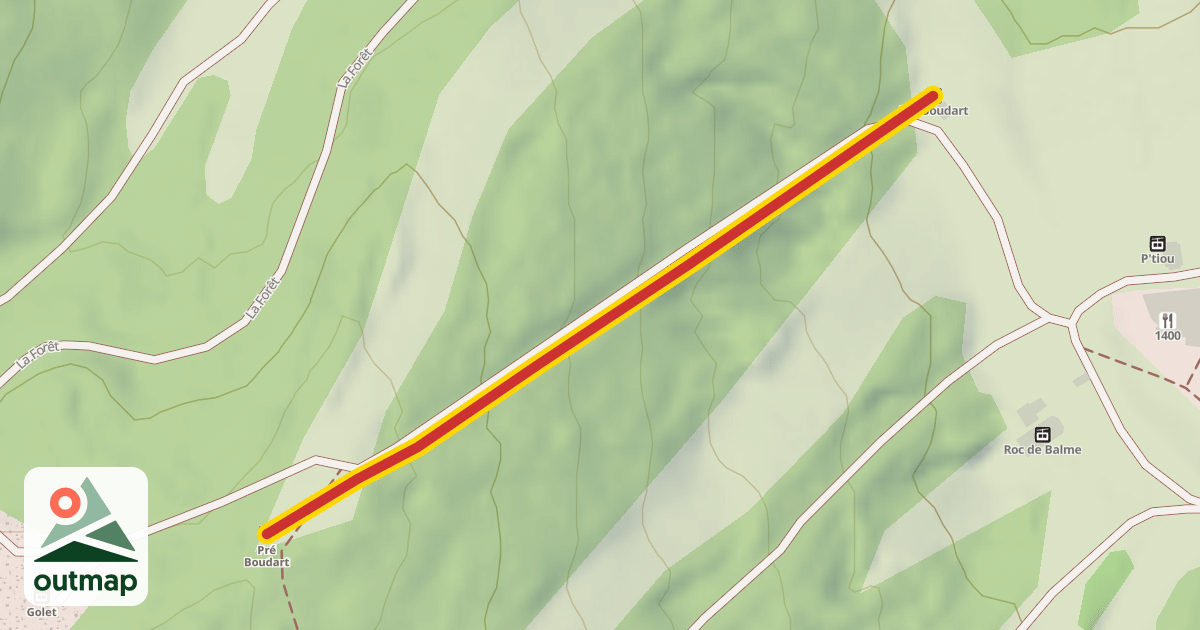 Map of Pré Boudart
