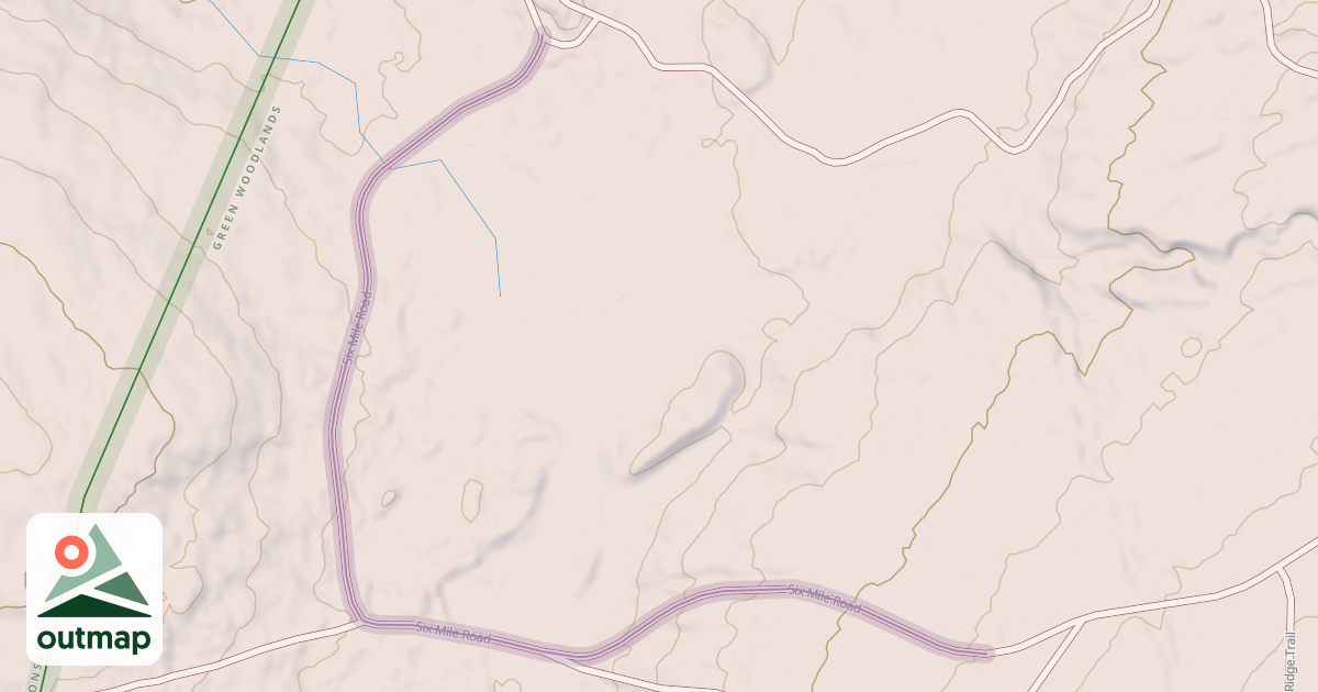 Map of Six Mile Road