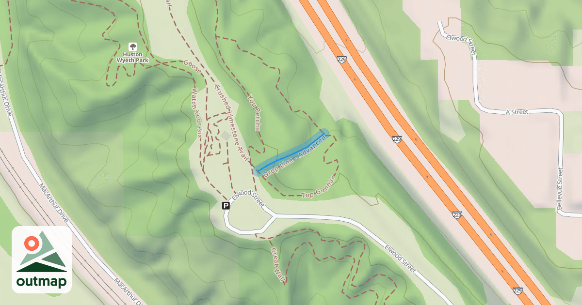 Map of Drop Line - Beginner and Intermediate