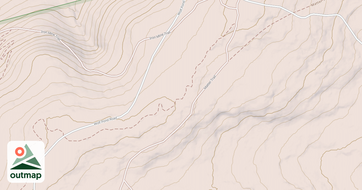 Map of Haldeman & Greenland Tracts - Snowmobile Trails