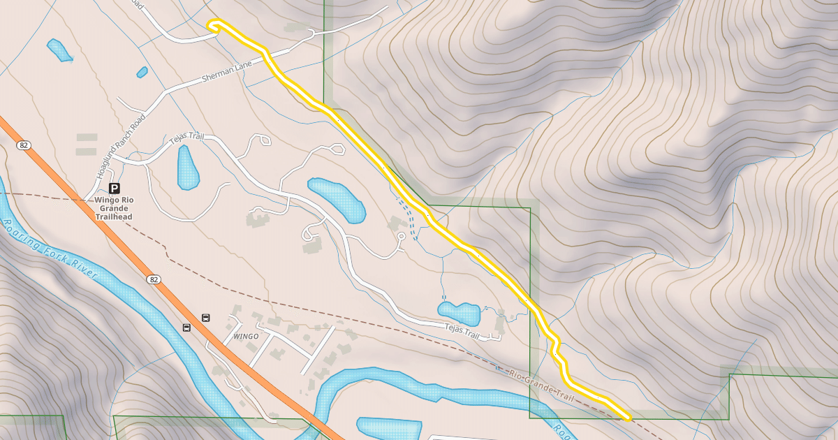Map preview of Basalt-Old Snowmass Trail