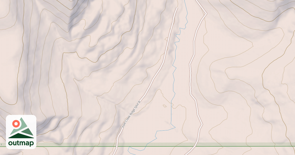 Map of POLE CREEK RIDGE SPUR B