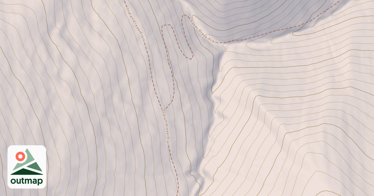 Map of Baker Creek