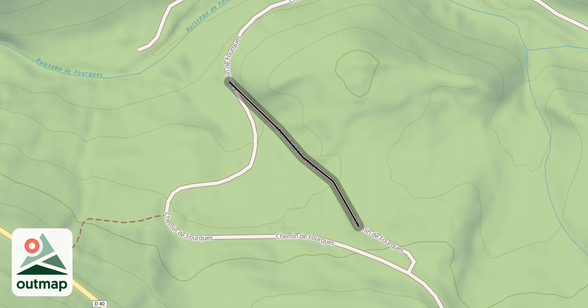 Map of Chemin de Fourques