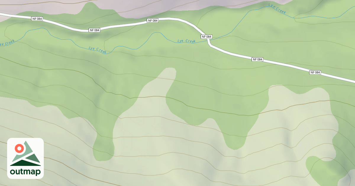Map of LYE CREEK DISP