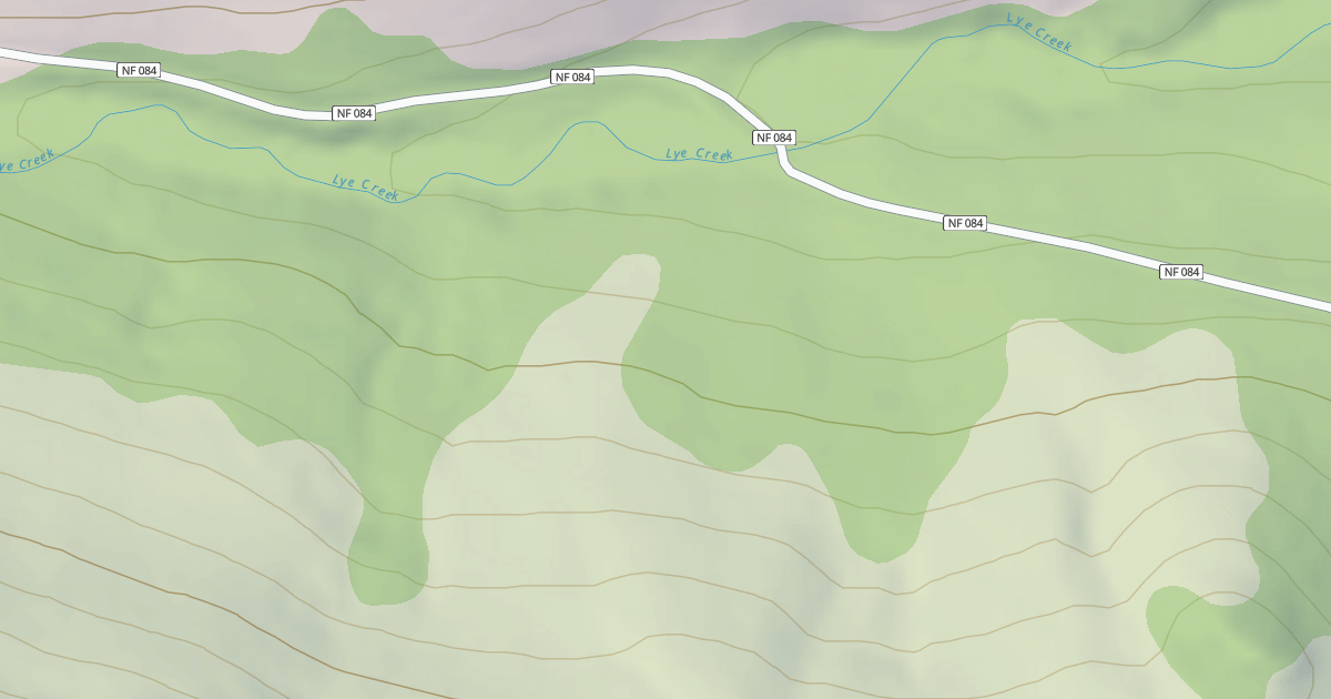Map preview of LYE CREEK DISP