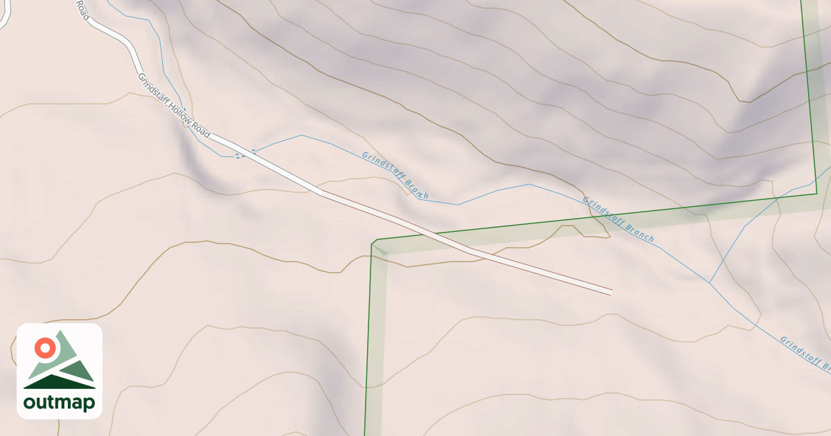 Map of GRINDSTAFF BRANCH in Carter