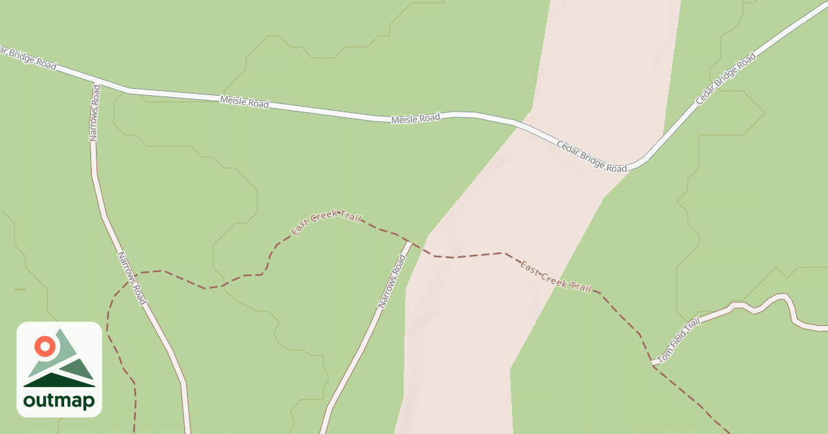 Map of Tom Field Trail