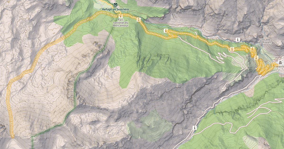 Map preview of Col du Petit Valloar — Saint-Dalmas-le-Selvage