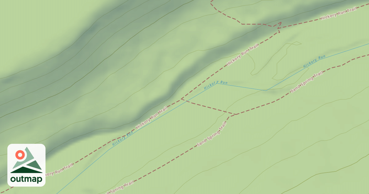 Map of Hickory Run State Park Trails