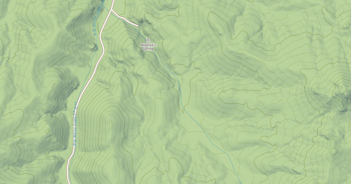 Map preview of MILDREDS SPRINGS